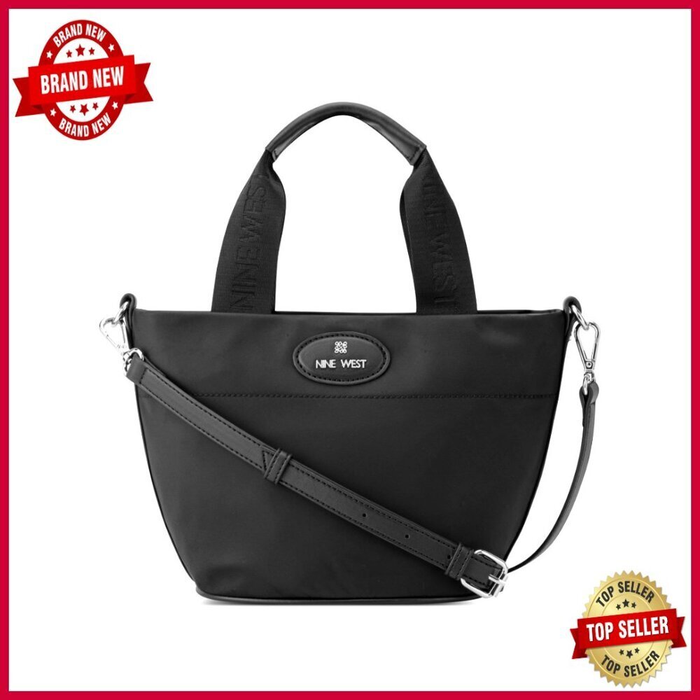 Convertible Mini Tote Crossbody Bag with Removable Strap and Zipper